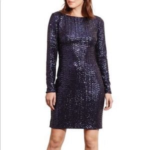 Body Con Sequin Dress - Navy sz.10